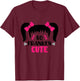 Kids So Franken Cute Toddler Girl Halloween Costume Scary Funny T-Shirt - T-Shirt | Maroon
