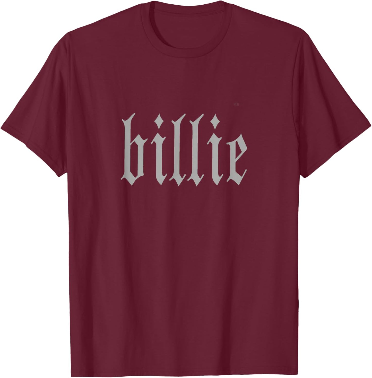 Official Billie Eilish 5 Blue T-Shirt - T-Shirt | Maroon