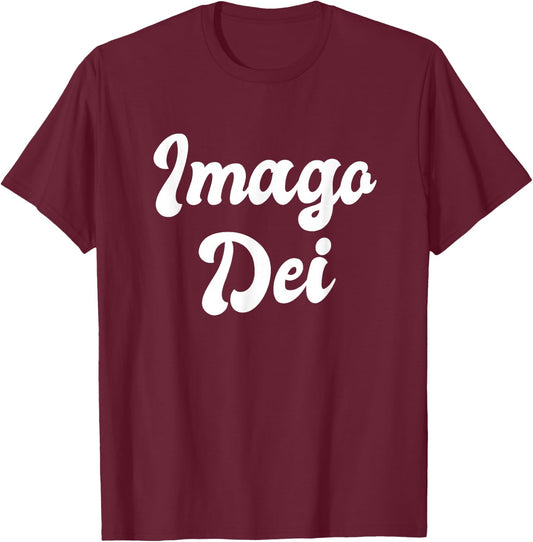 Imago Dei Image Of God Creation Scripture Genesis Theology T-Shirt - T-Shirt | Maroon
