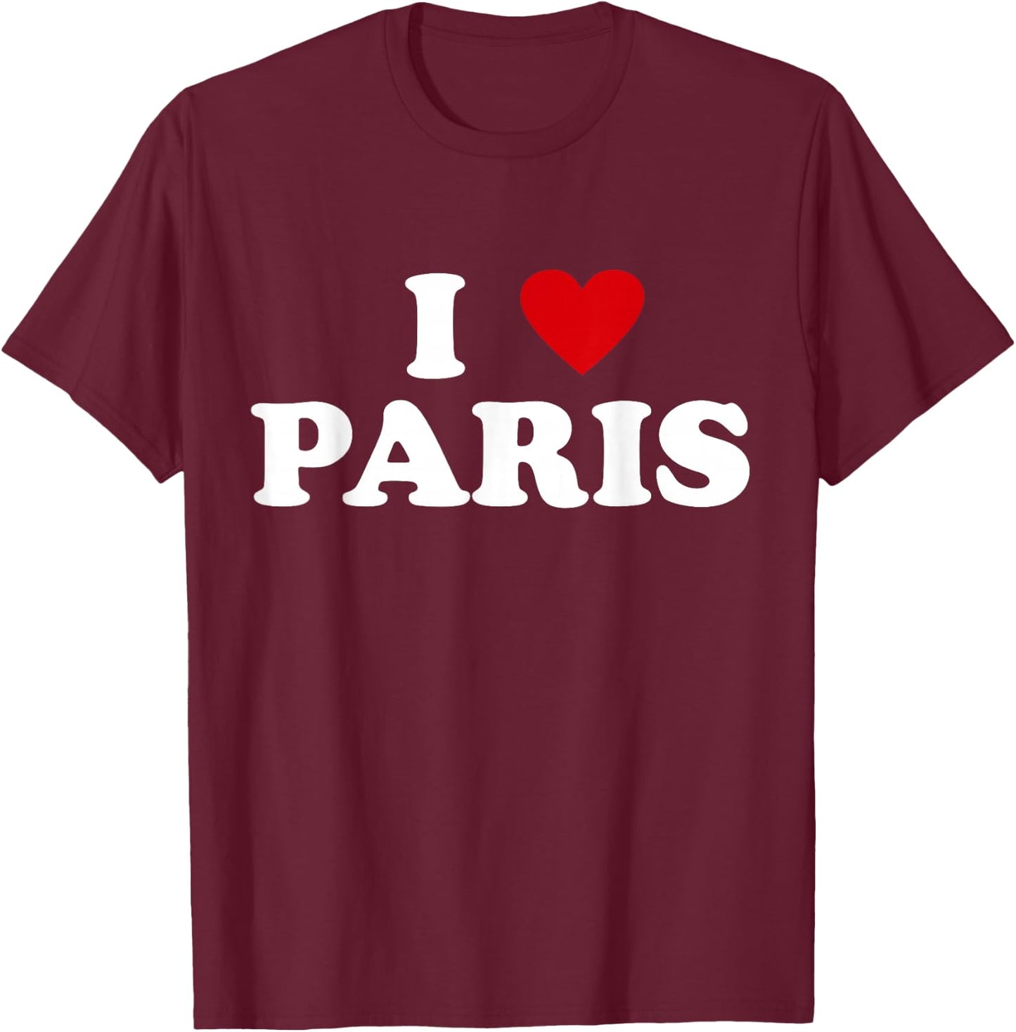 I Heart France City - I Love Paris T-Shirt - T-Shirt | Maroon