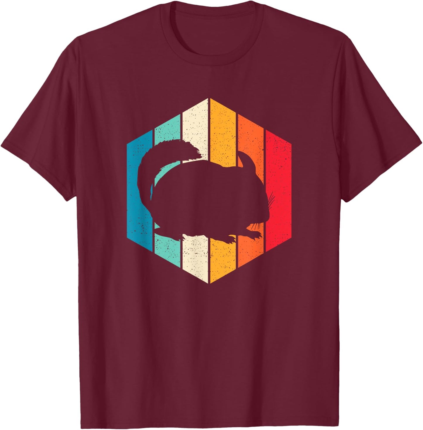 Retro Chinchillas Quote Funny Animal Chinchilla Vintage T-Shirt - T-Shirt | Maroon