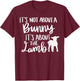 Christian Easter It's not about a Bunny it's about the Lamb T-Shirt - T-Shirt | Maroon