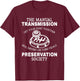Manual Transmission Preservation Society Driving Driver T-Shirt - T-Shirt | Maroon