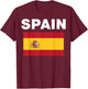 Spain Spanish Flag Heritage T-Shirt - T-Shirt | Maroon