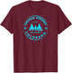 Pagosa Springs Colorado Mountain Town - Bluebird Day Forest T-Shirt - T-Shirt | Maroon