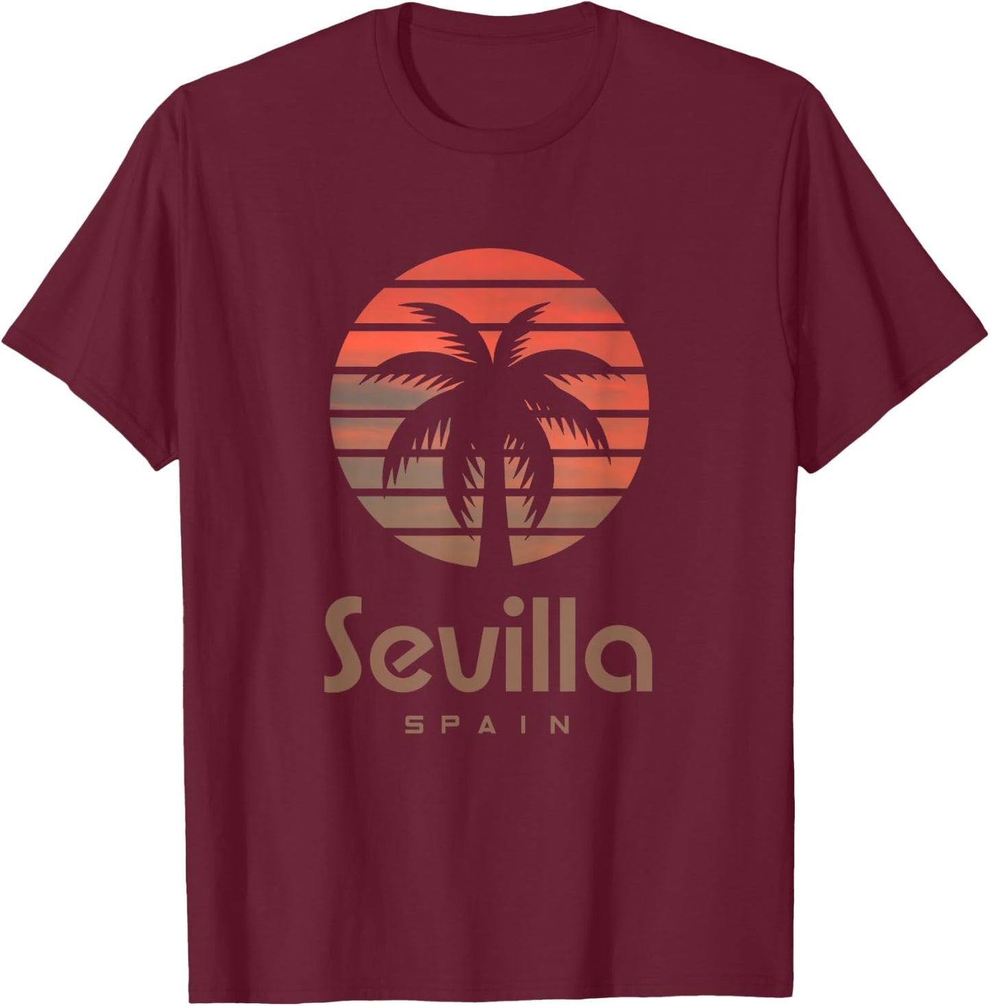 Sevilla Spain T-Shirt - T-Shirt | Maroon