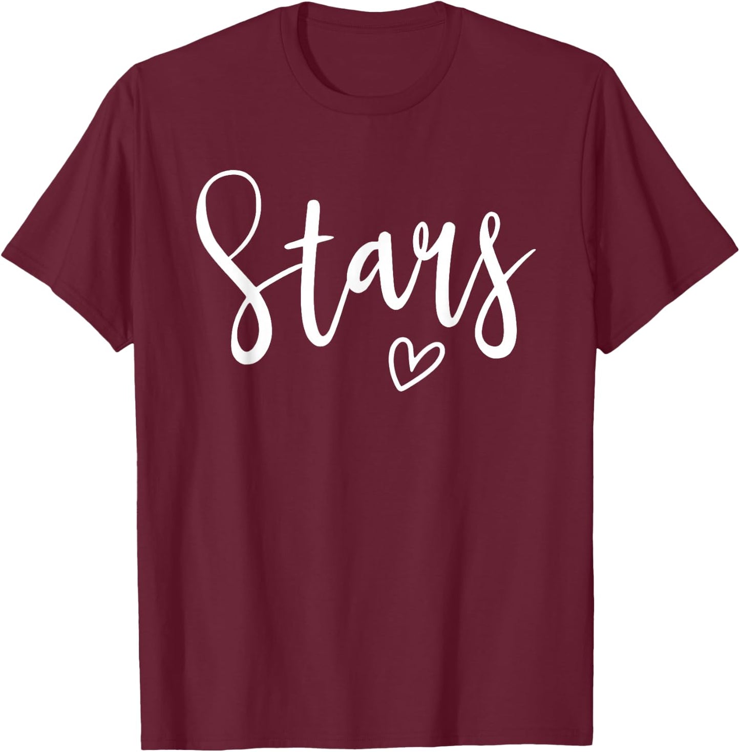 Stars High School Stars Sports Team Women's Stars T-Shirt - T-Shirt | Maroon