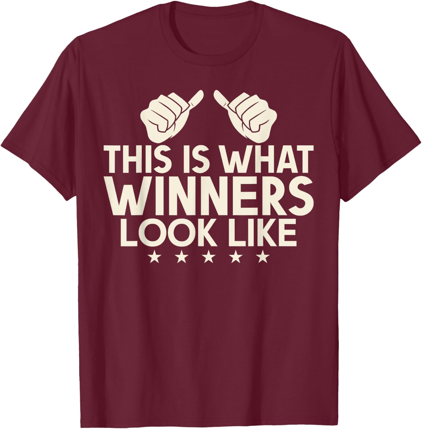 This is what winners look like winning Game Match T-Shirt - T-Shirt | Maroon