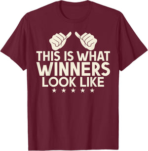 This is what winners look like winning Game Match T-Shirt - T-Shirt | Maroon