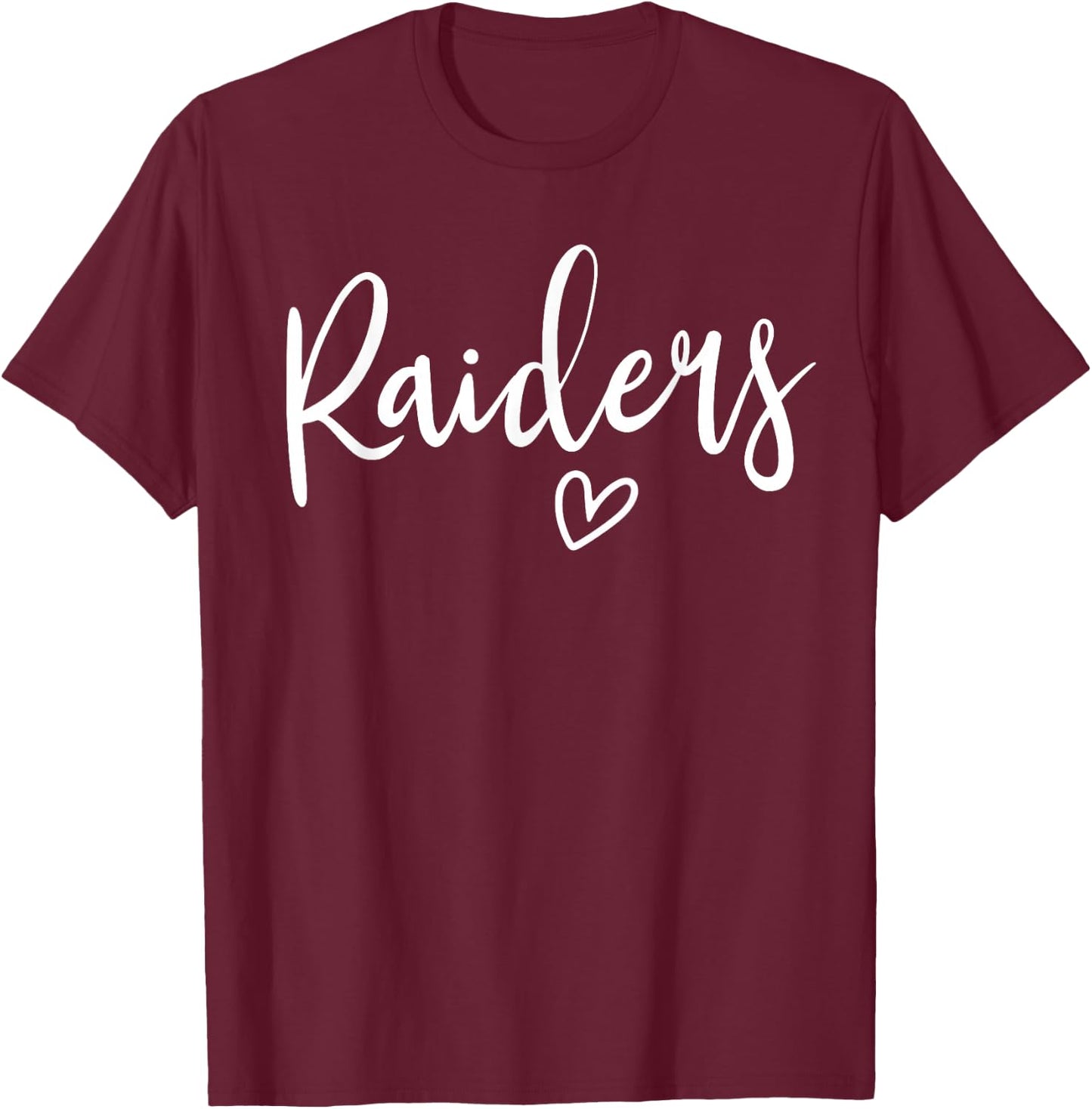 Raiders High School Raiders Sports Team Women's Raiders T-Shirt - T-Shirt | Maroon