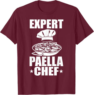 Paella Dish Paella Maker Paella Food Lover Spanish Paella T-Shirt - T-Shirt | Maroon
