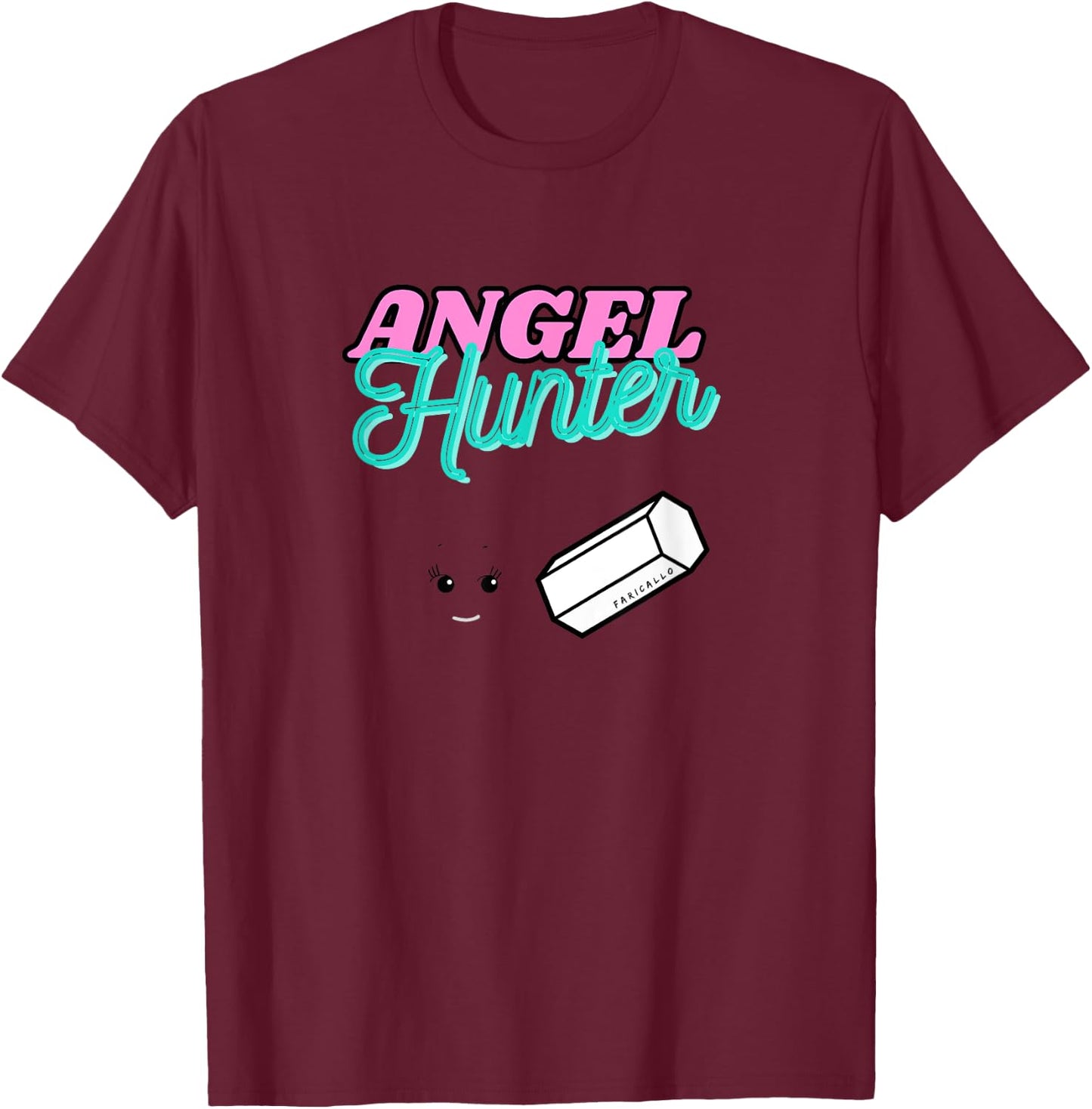 Angel Hunter Cute Trendy Kawaii Funny Sonny Women’s Graphic T-Shirt - T-Shirt | Maroon