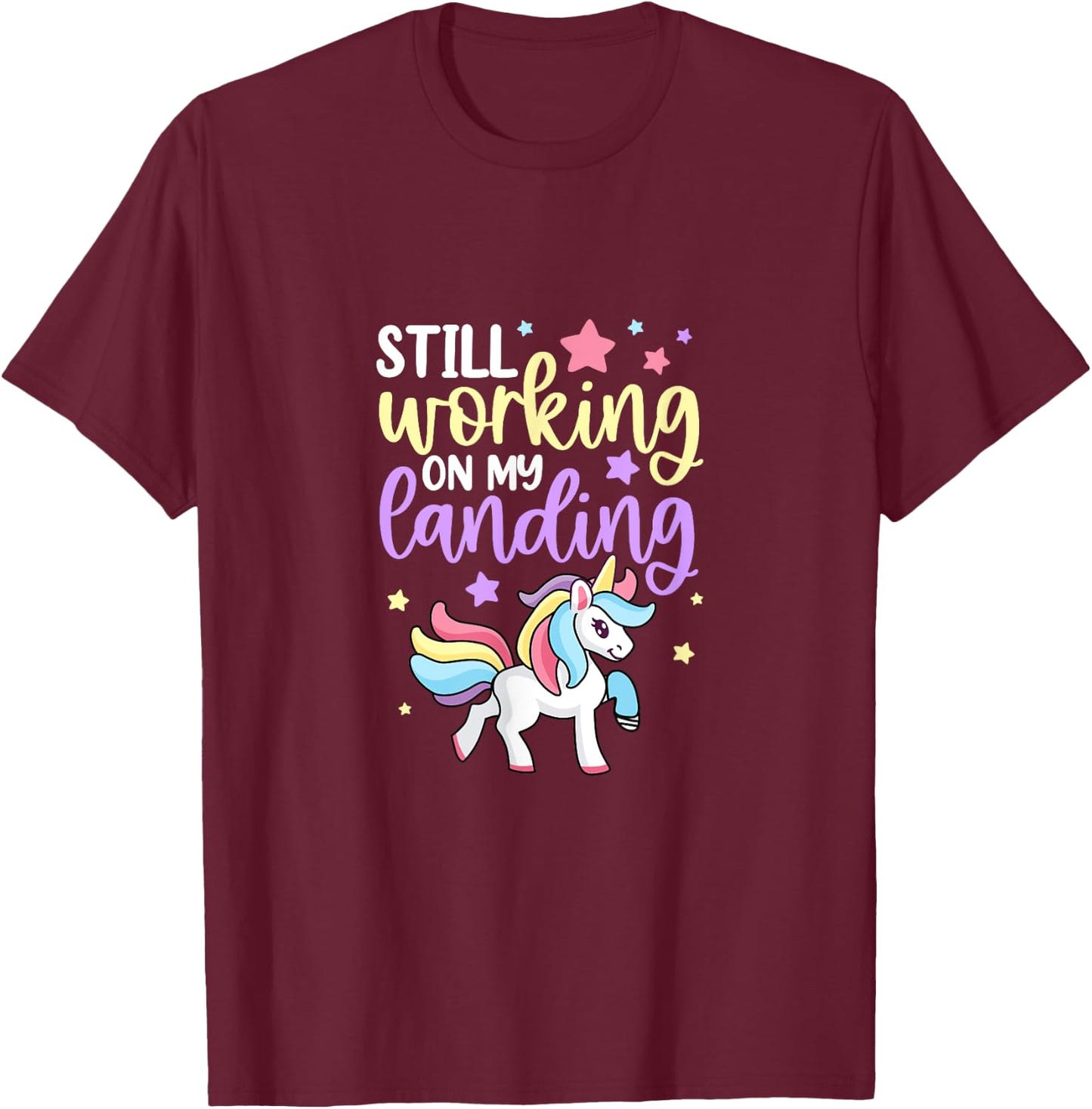 Broken Ankle Unicorn Foot Feet Bone Injury Get Well Soon T-Shirt - T-Shirt | Maroon