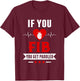 If Fib You Get Paddled Funny Cardiology Cardiologist Nurse T-Shirt - T-Shirt | Maroon