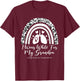 I Wear White For My Grandpa Lung Cancer Awareness Month T-Shirt - T-Shirt | Maroon