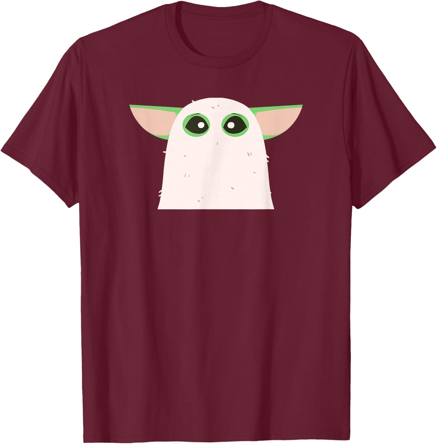 Star Wars The Mandalorian Grogu Halloween Ghost Costume T-Shirt - T-Shirt | Maroon