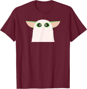Star Wars The Mandalorian Grogu Halloween Ghost Costume T-Shirt - T-Shirt | Maroon