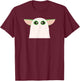 Star Wars The Mandalorian Grogu Halloween Ghost Costume T-Shirt - T-Shirt | Maroon