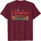 Christmas Cookie Crew Family Baking Team Xmas Tree Bakers T-Shirt - T-Shirt | Maroon