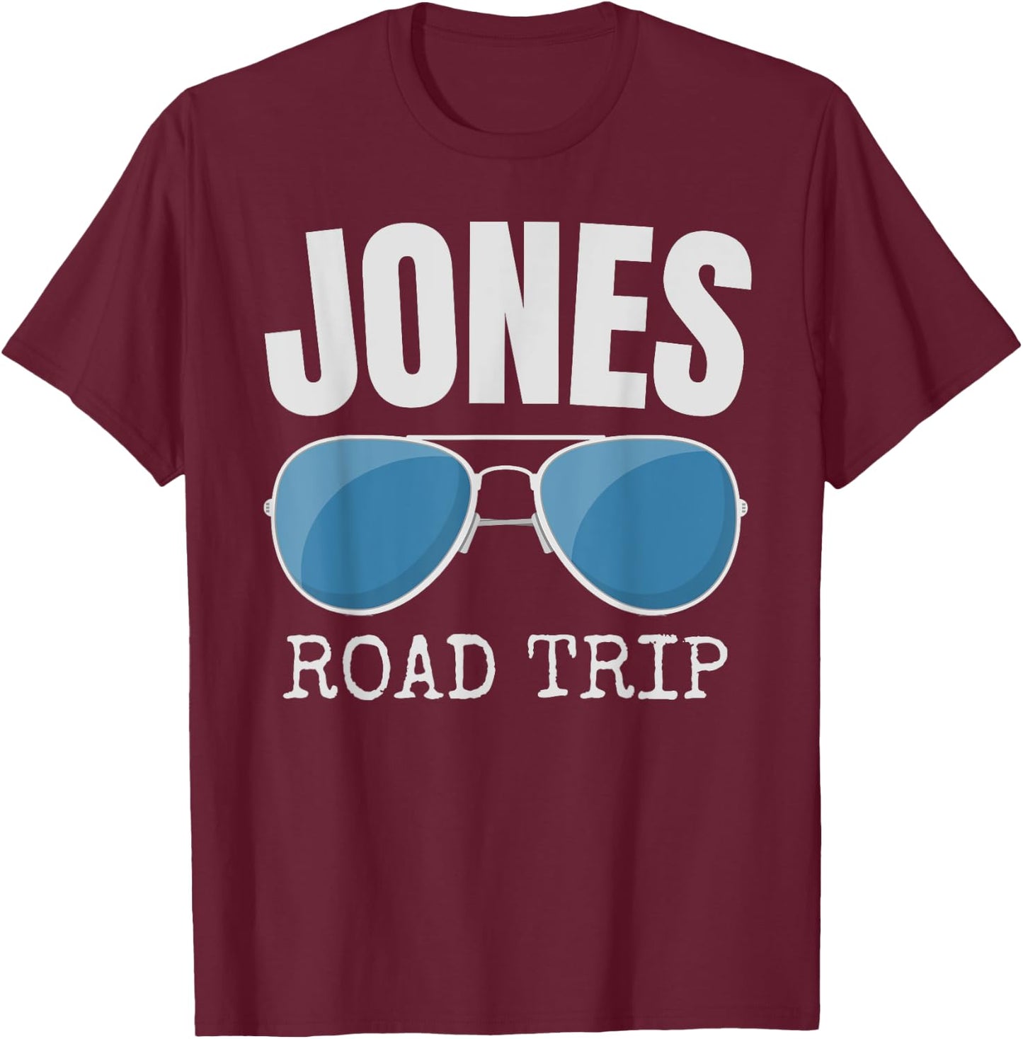 Jones Family Road Trip Aviator Retro Sunglasses T-Shirt - T-Shirt | Maroon