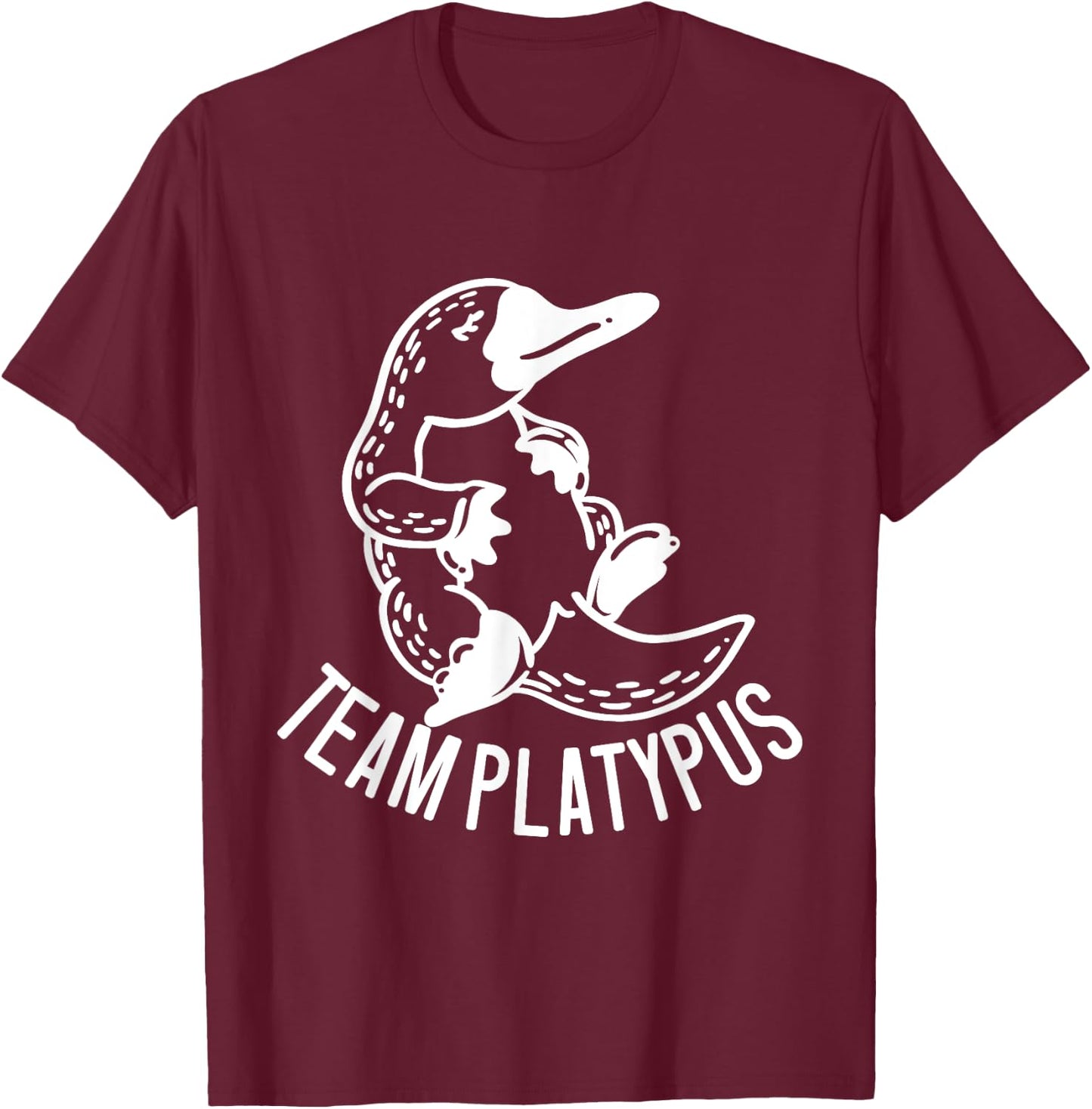 Team Platypus T-Shirt - T-Shirt | Maroon