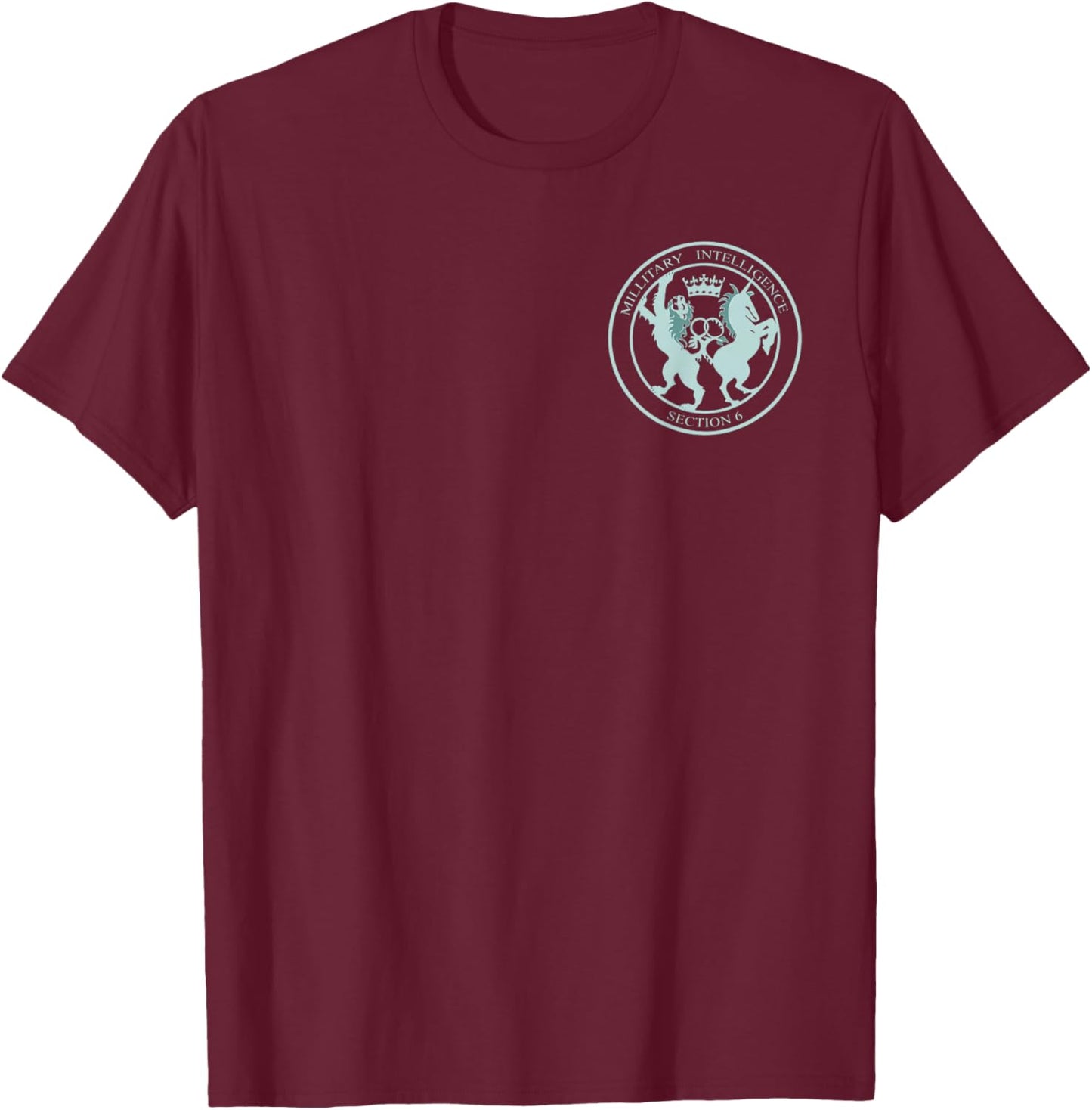 Secret Intelligence Service SIS MI6 UK Spy Agency Design T-Shirt - T-Shirt | Maroon