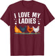 Funny Chicken Art Men Women Ladies Chicken Farmer Whisperer T-Shirt - T-Shirt | Maroon