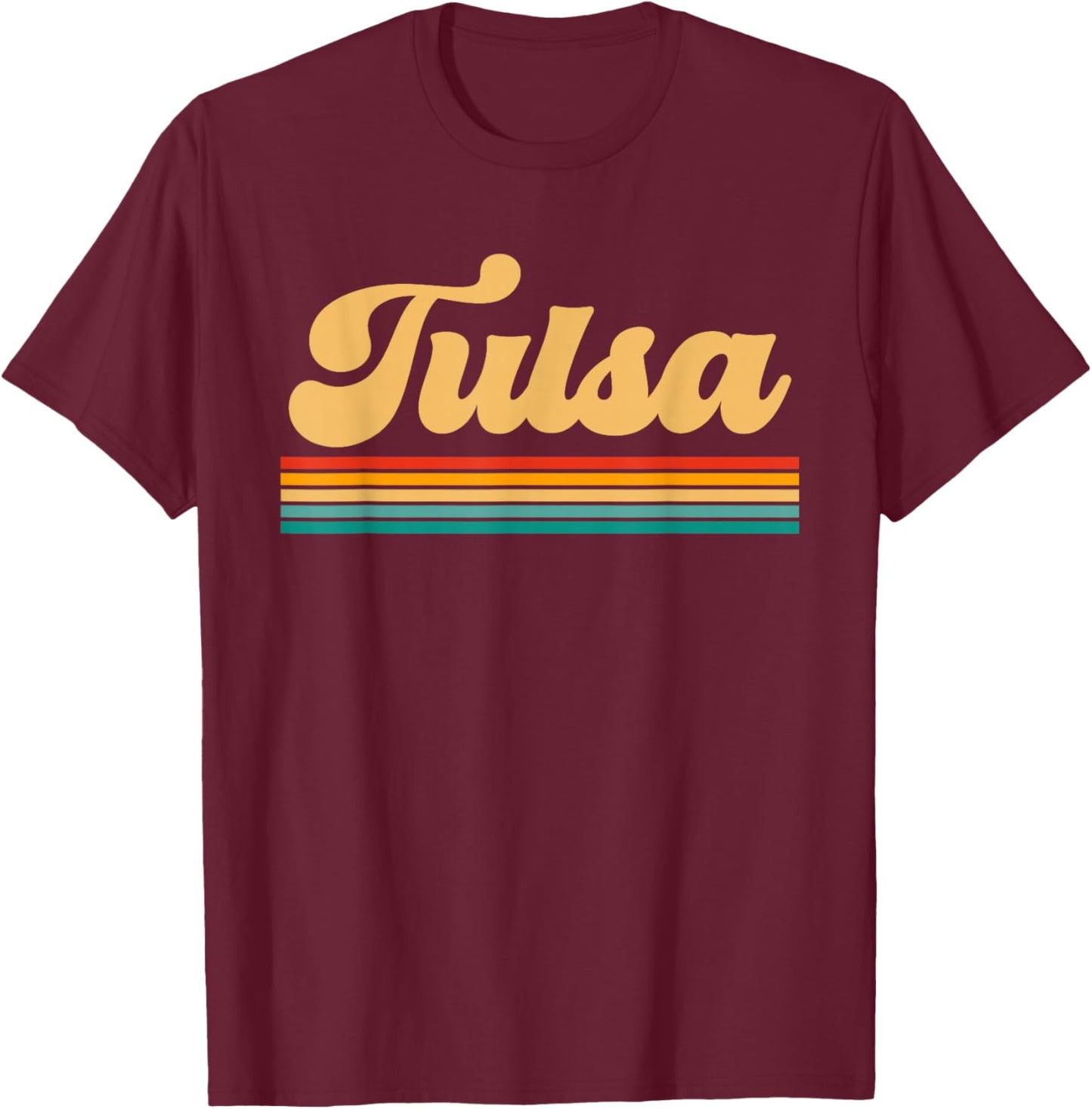 City of Tulsa Oklahoma T-Shirt - T-Shirt | Maroon