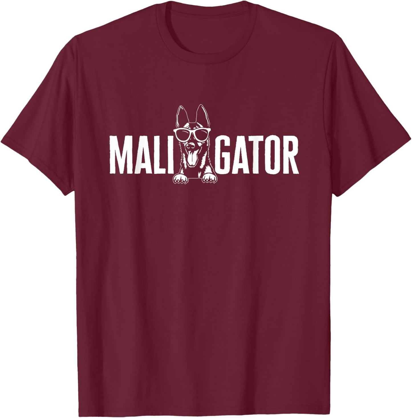 Belgian Malinois Cool Maligator Belgian Shepherd Malinois T-Shirt - T-Shirt | Maroon