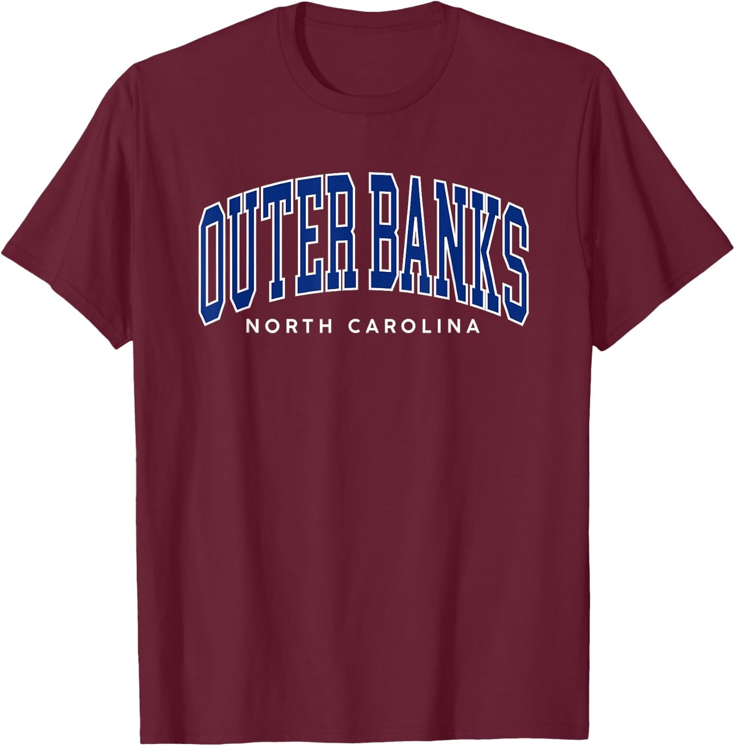 Outer Banks OBX North Carolina summer retro preppy throwback Men Women Girls Kids T-Shirt - T-Shirt | Maroon