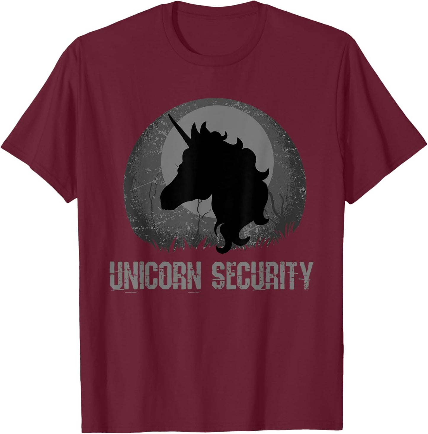 Unicorn Security Shirt Youth Boys T-Shirt - T-Shirt | Maroon