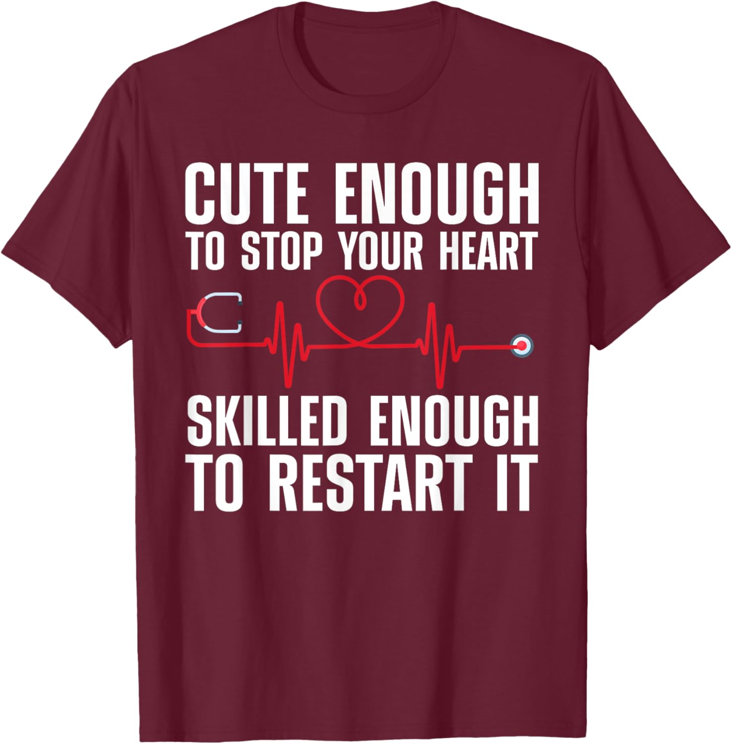 Cool Nurse Women Medical Assistant Nursing Aide CNA T-Shirt - T-Shirt | Maroon
