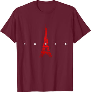 City of Paris France T-Shirt - T-Shirt | Maroon