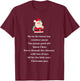 Up On The Housetop Christmas Carol Music Song Santa Xmas T-Shirt - T-Shirt | Maroon