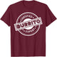 Certified Burrito Expert Wrapped Meat Veggies Tacos Burrito T-Shirt - T-Shirt | Maroon