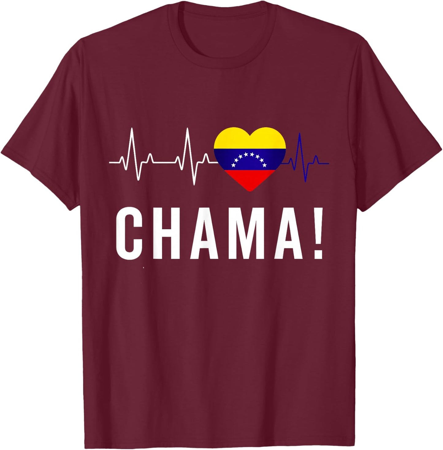 Venezuela Flag Pride Bandera Venezolana Camiseta Chama Girl T-Shirt - T-Shirt | Maroon
