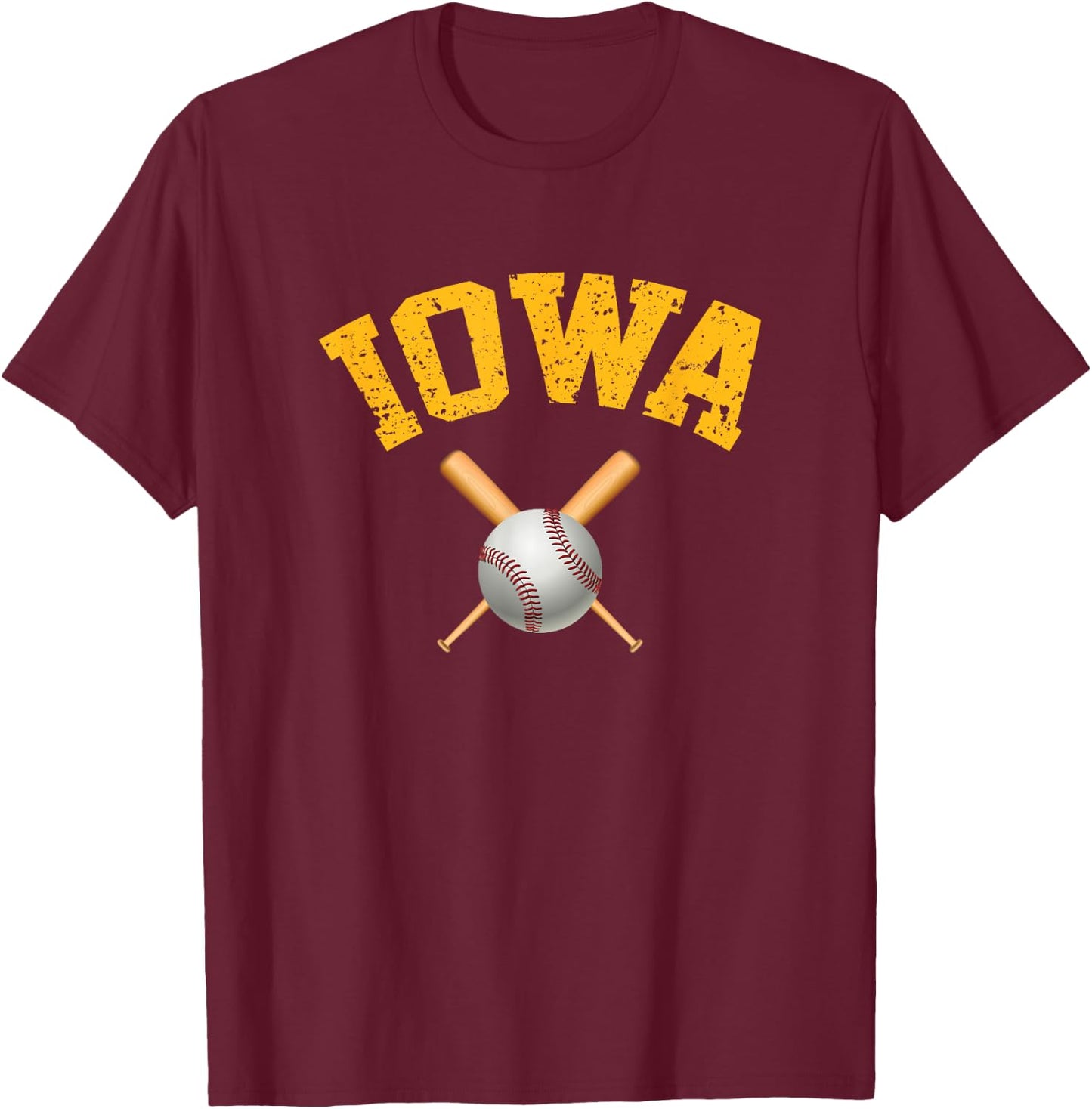 Iowa Baseball T-Shirt - T-Shirt | Maroon