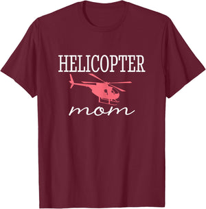 Helicopter Mom Wife Women Flying Vintage T-Shirt - T-Shirt | Maroon