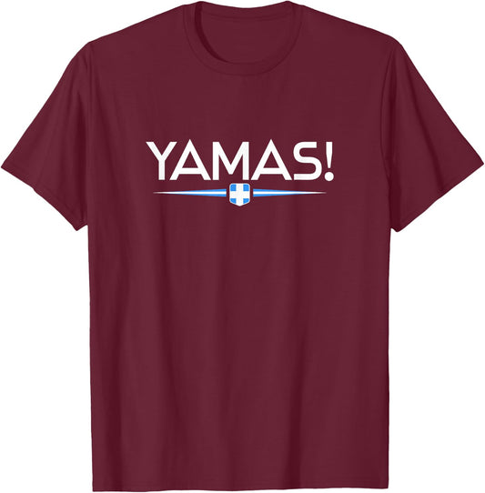 Yamas - Greece T-Shirt - T-Shirt | Maroon