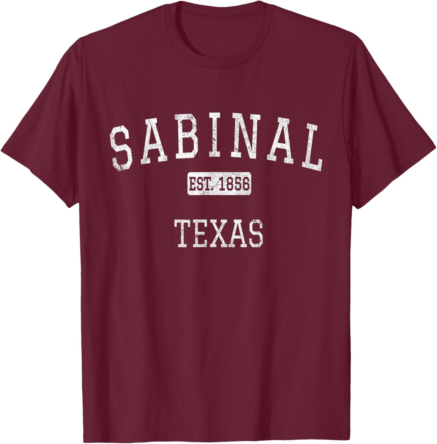 Sabinal Texas TX Vintage T-Shirt - T-Shirt | Maroon