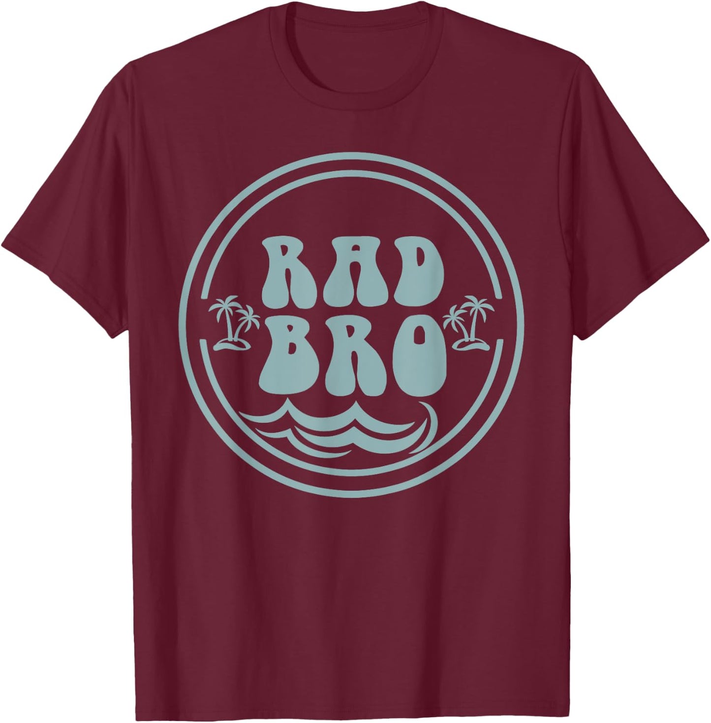 Rad Brother Surf Matching Birthday The Big One 1st Birthday T-Shirt - T-Shirt | Maroon