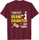 That's My Granddaughter Out There Cheerleading Cheerleader T-Shirt - T-Shirt | Maroon