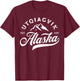 Vintage Utqiagvik Alaska AK Mountains Vacation Souvenir T-Shirt - T-Shirt | Maroon