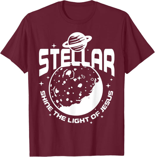 Stellar Shine The Light Of Jesus VBS 2023 T-Shirt - T-Shirt | Maroon