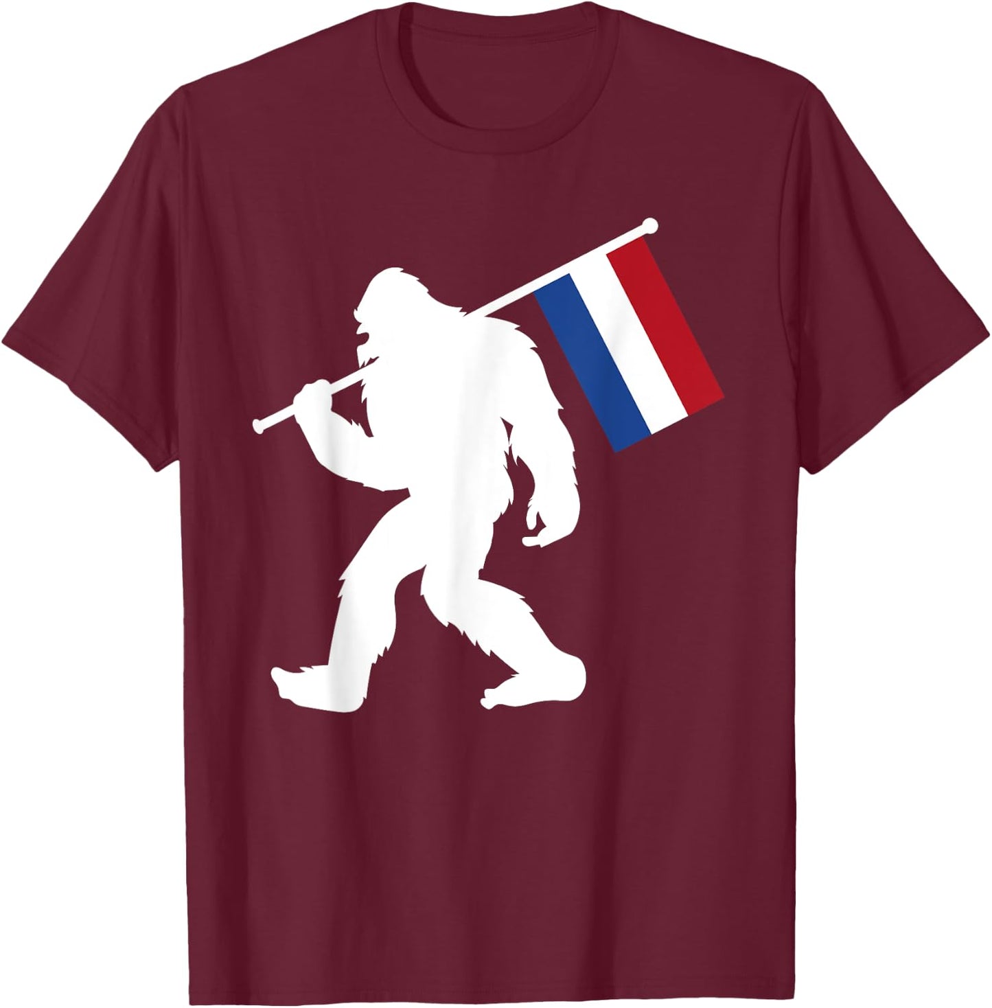 Netherlands Bigfoot T-Shirt - T-Shirt | Maroon