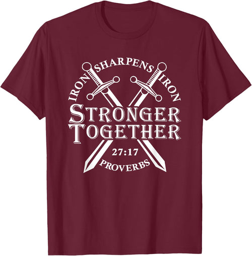 Strongers Together Iron Sharpens Iron Proverbs 27 17