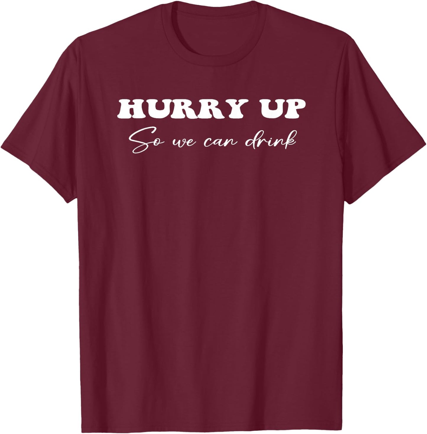 Funny Marathon Running Design Drinking Half Marathon Support T-Shirt - T-Shirt | Maroon