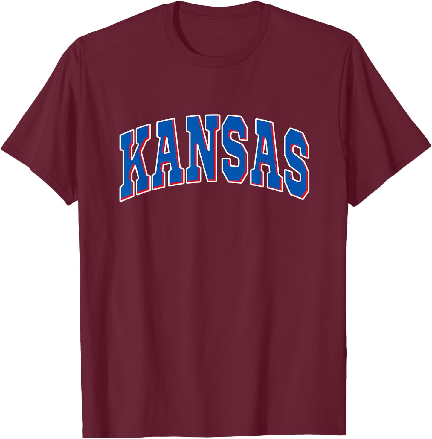 Kansas - Throwback Design - Classic T-Shirt - T-Shirt | Maroon