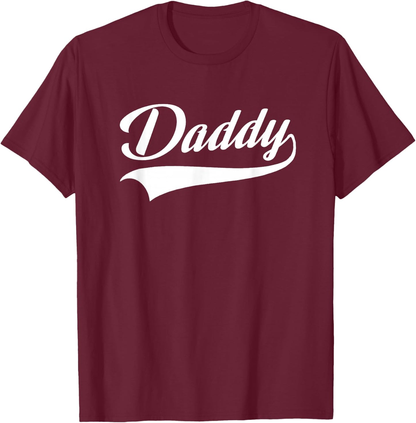 Daddy - Best Father - Throwback Sporty Design - Classic T-Shirt - T-Shirt | Maroon