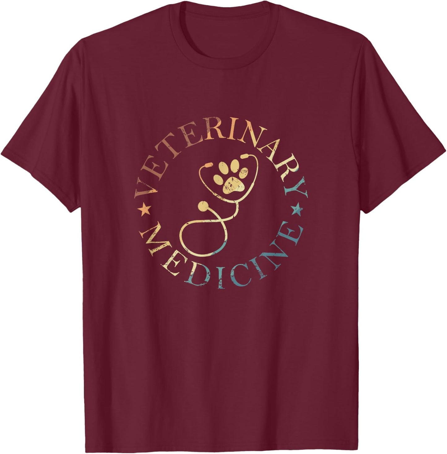 Veterinary Medicine Profession T-Shirt - T-Shirt | Maroon